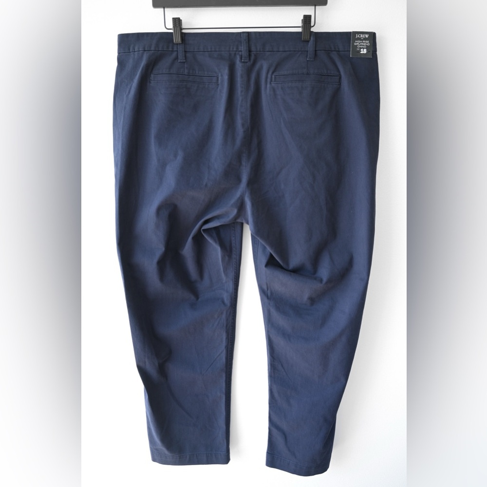 J Crew High Rise Girlfriend Chino Navy Pants - Picture 8 of 9